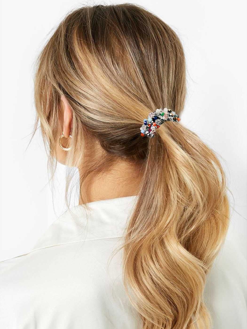 Pearl Hair Scrunchies 3 Pcs Set